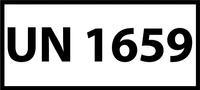 Nalepka UN1659 (FOLIA) 12x6cm (rolka po 250 sztuk nalepek)
