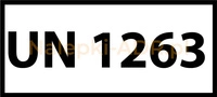 Label with UN 1263 printed on FILM 12x6cm (roll of 250 labels)