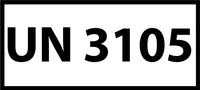 Nalepka UN 3105 (FOLIA) 12x6cm (rolka po 250 sztuk nalepek)