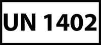 Nalepka UN1402 (FOLIA) 12x6cm (rolka po 250 sztuk nalepek)