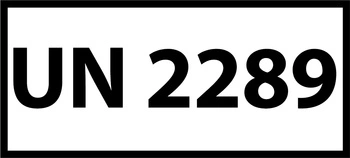 Nalepka UN2289 (FOLIA) 12x6cm (rolka po 250 sztuk nalepek)