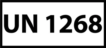 Nalepka UN1268 (FOLIA) 12x6cm (rolka po 250 sztuk nalepek)
