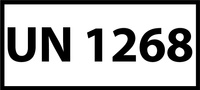 Nalepka UN1268 (FOLIA) 12x6cm (rolka po 250 sztuk nalepek)