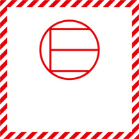 Nalepka znak E (FOLIA) 10x10 cm (rolka po 250 sztuk nalepek)