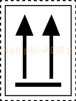 Strzałki Kierunkowe - Nalepka ADR (250 sztuk - PAPIER) 8,4x11,5cm