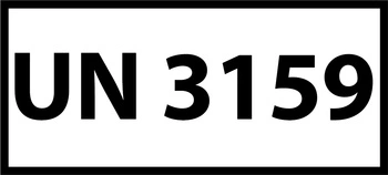 Nalepka UN3159 (FOLIA) 12x6cm (rolka po 250 sztuk nalepek)