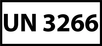 Nalepka UN3266 (FOLIA) 12x6cm (rolka po 250 sztuk nalepek)