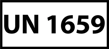 Nalepka UN1659 (FOLIA) 12x6cm (rolka po 250 sztuk nalepek)