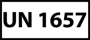 Nalepka UN1657 (FOLIA) 12x6cm (rolka po 250 sztuk nalepek)