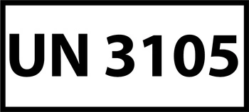 Nalepka UN 3105 (FOLIA) 12x6cm (rolka po 250 sztuk nalepek)