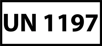 Nalepka UN1197 (FOLIA) 12x6cm (rolka po 250 sztuk nalepek)