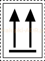 Strzałki Kierunkowe - Nalepka ADR (250 sztuk - PAPIER) 8,4x11,5cm