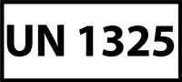 Nalepka UN1325 (FOLIA) 12x6cm (rolka po 250 sztuk nalepek)
