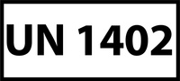 Nalepka UN1402 (FOLIA) 12x6cm (rolka po 250 sztuk nalepek)