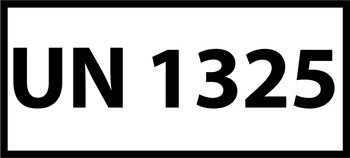 Nalepka UN 1325 (FOLIA) 12x6cm (rolka po 250 sztuk nalepek)