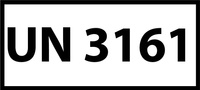 Nalepka UN3161 (FOLIA) 12x6cm (rolka po 250 sztuk nalepek)