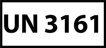 Nalepka UN 3161 (FOLIA) 12x6cm (rolka po 250 sztuk nalepek)