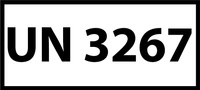 Nalepka UN 3267 (FOLIA) 12x6cm (rolka po 250 sztuk nalepek)