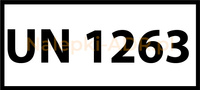Nalepka UN1263 (FOLIA) 12x6cm (rolka po 250 sztuk nalepek)